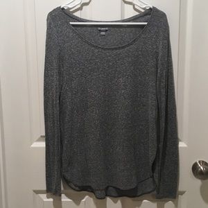 Aerie Grey Long Sleeve Shirt Size Medium